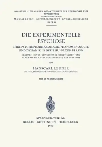 Cover of Die Experimentelle Psychose