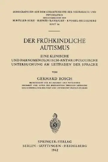 Cover of Der Frühkindliche Autismus