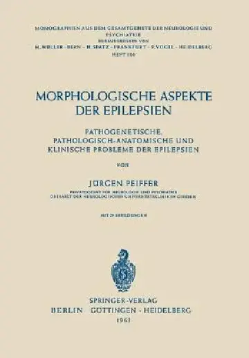 Cover of Morphologische Aspekte Der Epilepsien