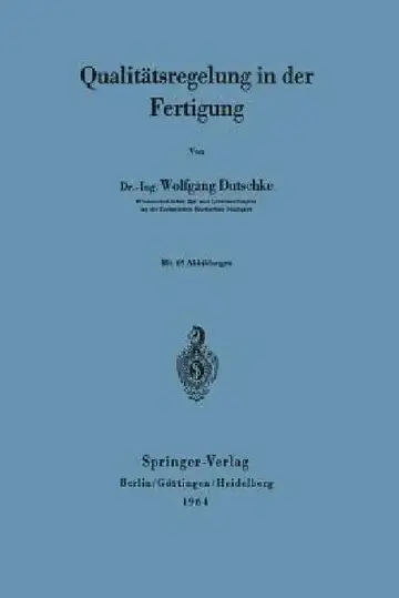 Cover of Qualitätsregelung in Der Fertigung