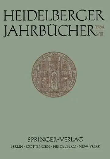 Cover of Heidelberger Jahrbücher