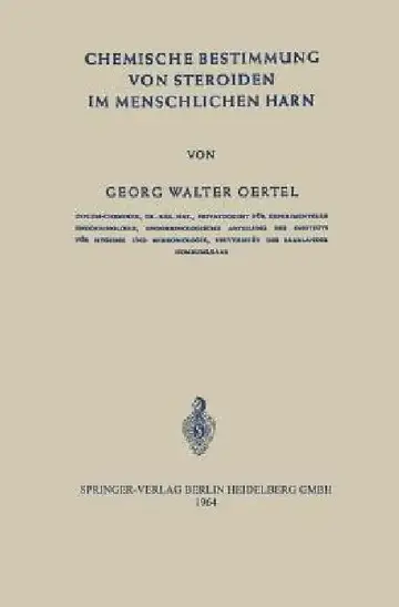 Cover of Chemische Bestimmung Von Steroiden Im Menschlichen Harn