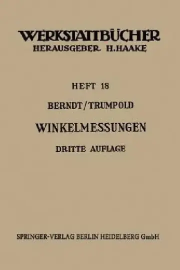 Cover of Technische Winkelmessungen