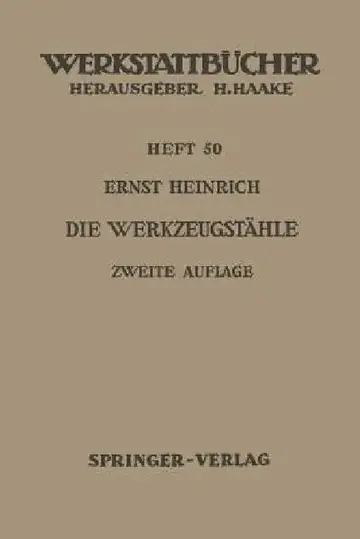 Cover of Die Werkzeugstähle