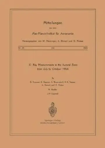 Cover of X-Ray Measurements in the Auroral Zone from July to October 1964