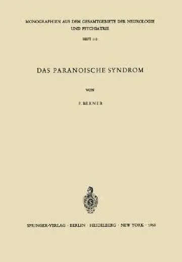 Cover of Das Paranoische Syndrom