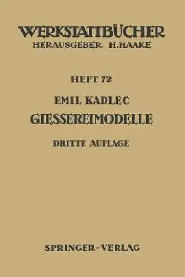 Cover of Gießereimodelle