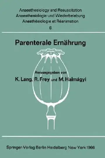 Cover of Parenterale Ernährung