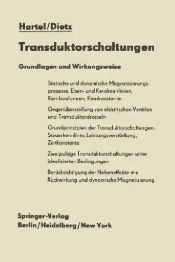 Cover of Transduktorschaltungen