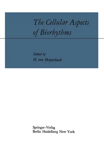 Cover of The Cellular Aspects of Biorhythms