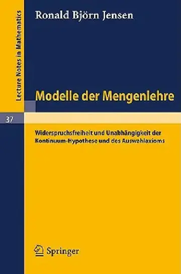 Cover of Modelle Der Mengenlehre