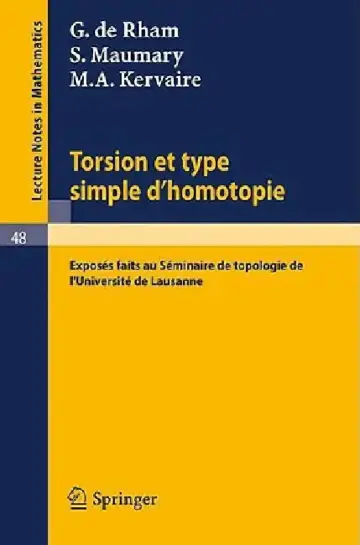 Cover of Torsion Et Type Simple d'Homotopie