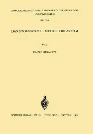 Cover of Das Sogenannte Medulloblastom