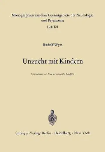 Cover of Unzucht Mit Kindern