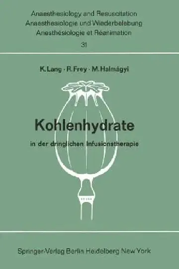 Cover of Kohlenhydrate in Der Dringlichen Infusionstherapie