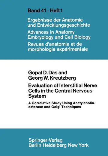 Cover of Evaluation of Interstitial Nerve Cells in the Central Nervous System