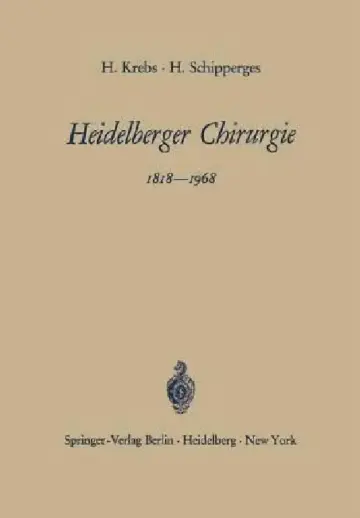 Cover of Heidelberger Chirurgie 1818-1968