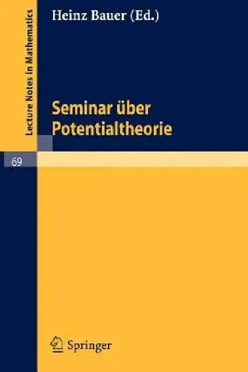 Cover of Seminar Über Potentialtheorie