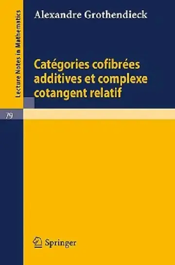 Cover of Categories Confibrees Additives Et Complexe Cotangent Relatif