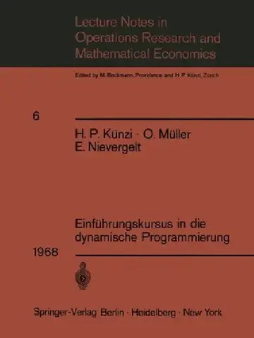 Cover of Einführungskursus in Die Dynamische Programmierung