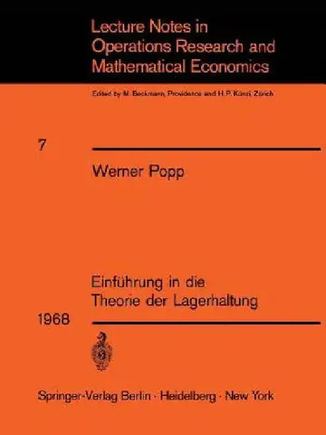 Cover of Einführung in Die Theorie Der Lagerhaltung