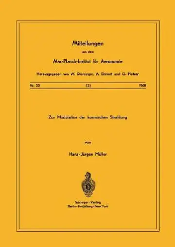 Cover of Zur Modulation Der Kosmischen Strahlung