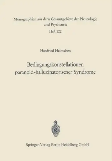 Cover of Bedingungskonstellationen Paranoid-Halluzinatorischer Syndrome