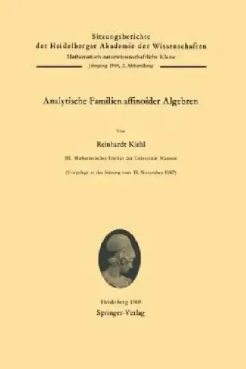 Cover of Analytische Familien Affinoider Algebren