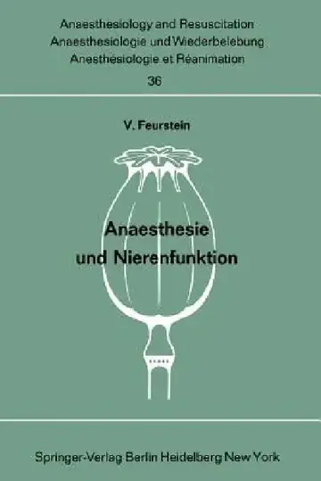 Cover of Anaesthesie Und Nierenfunktion