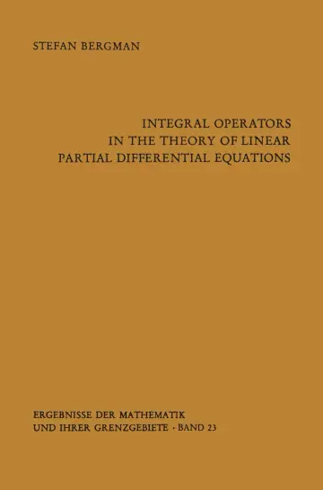 Cover of Integral Operators in the Theory of Linear Partial Differential Equations