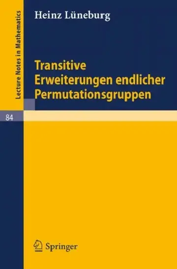 Cover of Transitive Erweiterungen Endlicher Permutationsgruppen
