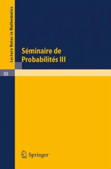 Cover of Séminaire de Probabilités III