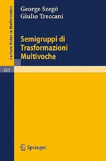 Cover of Semigruppi Di Trasformazioni Multivoche