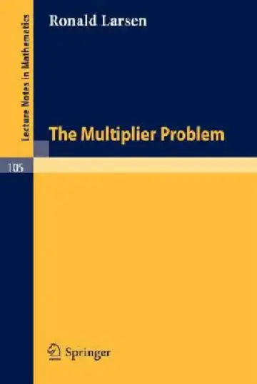 Cover of The Multiplier Problem.