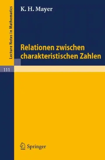 Cover of Relationen Zwischen Charakteristischen Zahlen