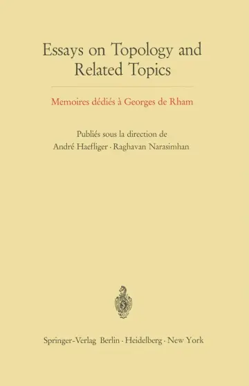 Cover of Essays on Topology and Related Topics