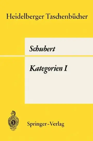 Cover of Kategorien I