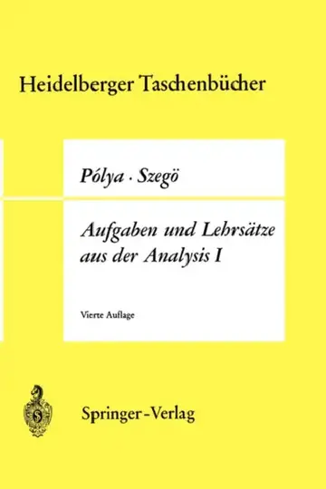 Cover of Aufgaben Und Lehrsätze Aus Der Analysis