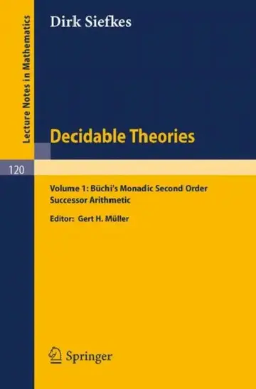 Cover of Decidable Theories