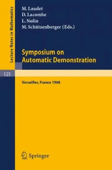 Cover of Symposium on Automatic Demonstration