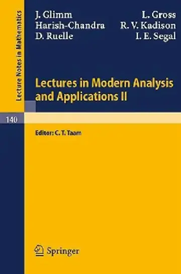 Cover of Lectures in Modern Analysis and Applications II