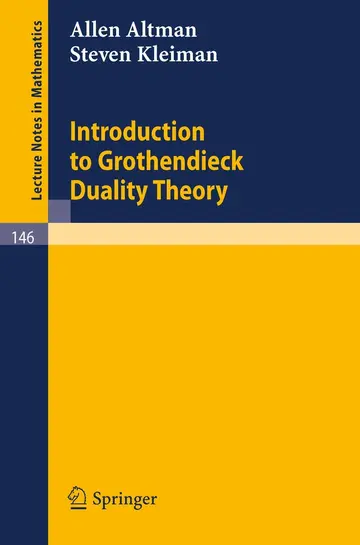 Cover of Introduction to Grothendieck Duality Theory