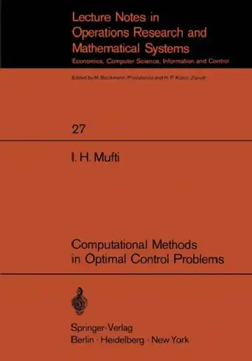 Cover of Computational Methods in Optimal Control Problems