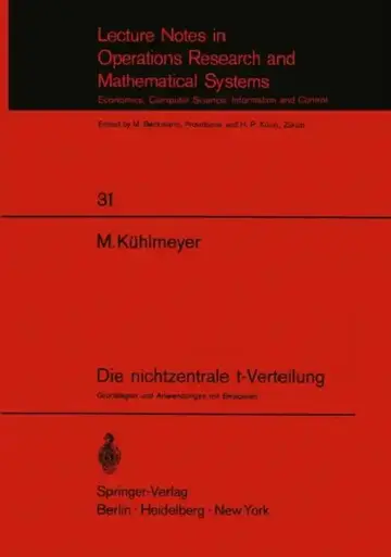 Cover of Die Nichtzentrale T-Verteilung