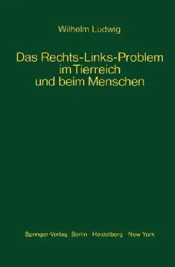 Cover of Das Rechts-Links-Problem Im Tierreich Und Beim Menschen