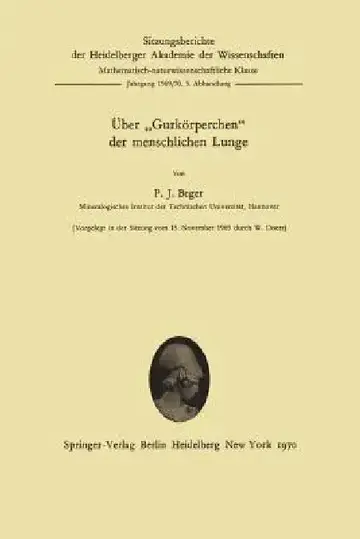 Cover of Über "Gurkörperchen" Der Menschlichen Lunge