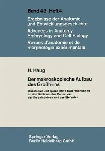 Cover of Der Makroskopische Aufbau Des Großhirns