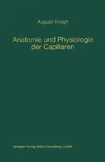 Cover of Anatomie Und Physiologie Der Capillaren