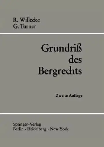 Cover of Grundriß Des Bergrechts