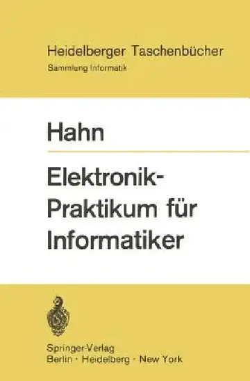 Cover of Elektronik-Praktikum Für Informatiker